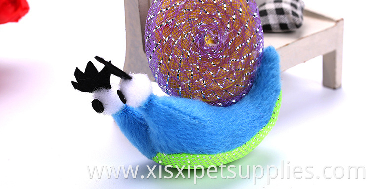 Pet Plush Snail Shape Toys Cat Favorite Scratcher cat toy